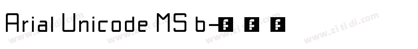 Arial Unicode MS b字体转换